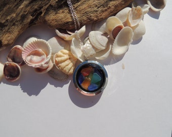 New Zealand Sea Glass Locket Pendant