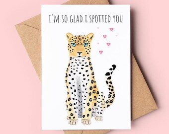 Leopard Anniversary Card