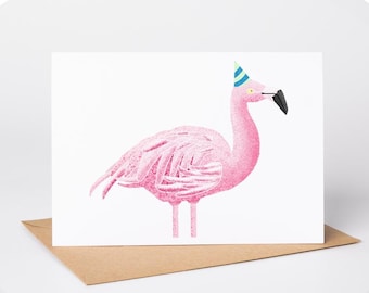 Flamingo Birthday Card