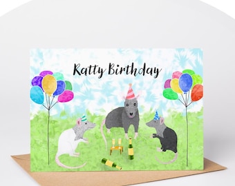 Ratty Birthday Card
