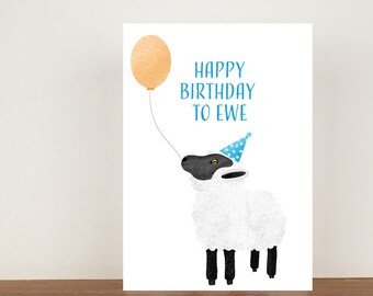 Happy Birthday Ewe Etsy