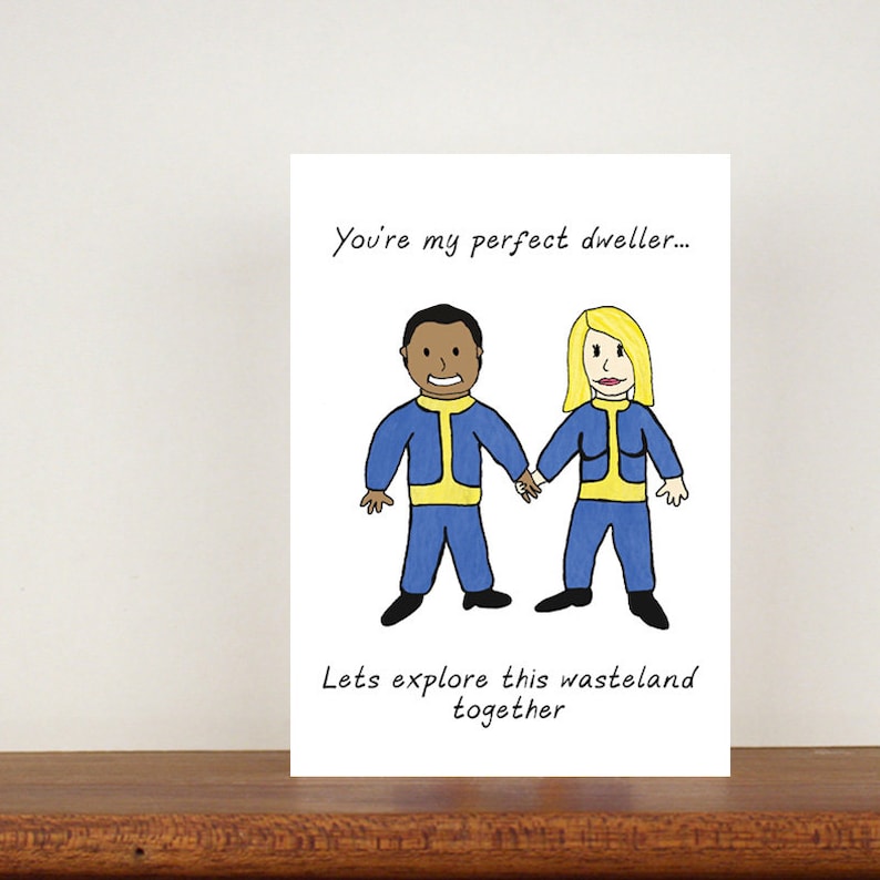 You're My Perfect Dweller Card, Anniversary Card, A6 Card, Cute Cards, Love Cards, Valentines Card, Greetings Card, Blank Cards, Love 60 Option 6