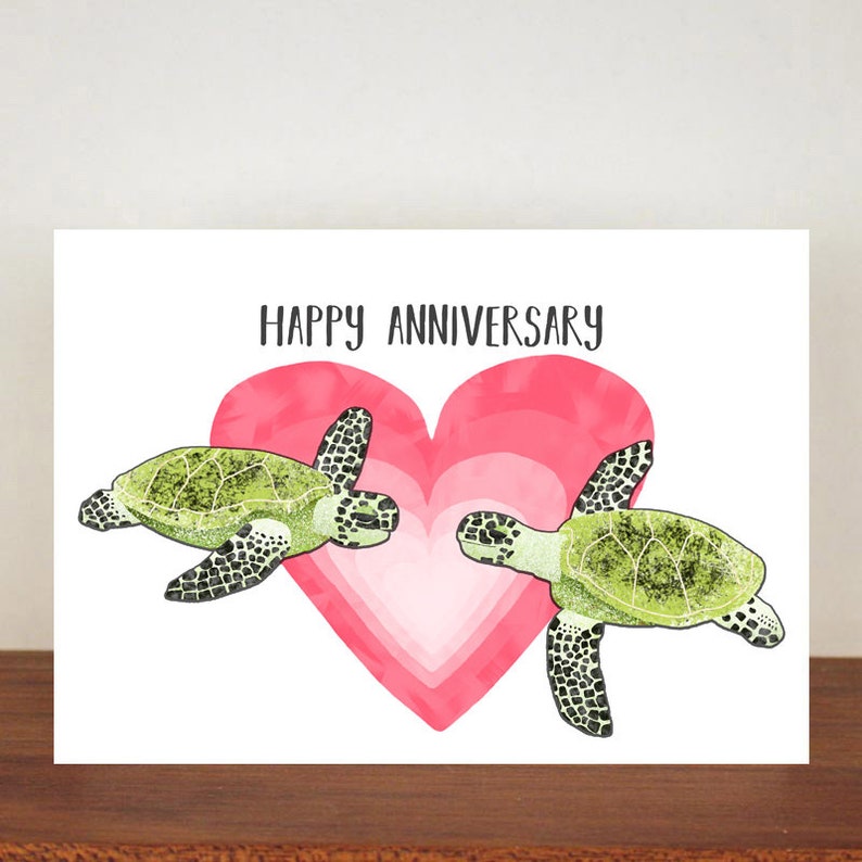 Cards Anniversary Card Turtle I Turtley Love You Card Valentines Card I Turtley Adore You Card Love Greeting Cards Turtle card