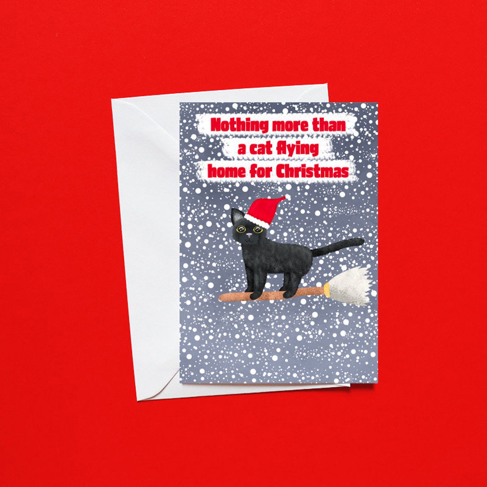 Cats Christmas Card Pack Set of 5 Bundle Pack Christmas Etsy Australia