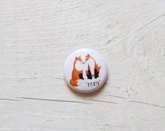 Foxy Fox 1 inch Button Badge