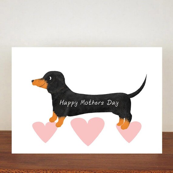 happy mothers day dachshund