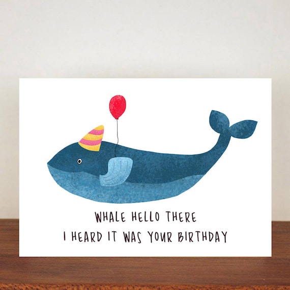 Everything is Cuter  Mini Card – Paper Whale