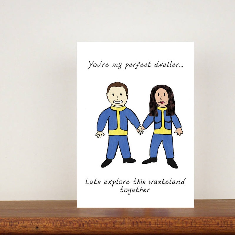 You're My Perfect Dweller Card, Anniversary Card, A6 Card, Cute Cards, Love Cards, Valentines Card, Greetings Card, Blank Cards, Love 60 Option 3