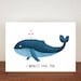 I Whaley Love You Card, Anniversary Card, A6 Card, Cute Cards, Love Cards, Valentines Card, Greetings Card, Blank Greetings Cards, Love 28 