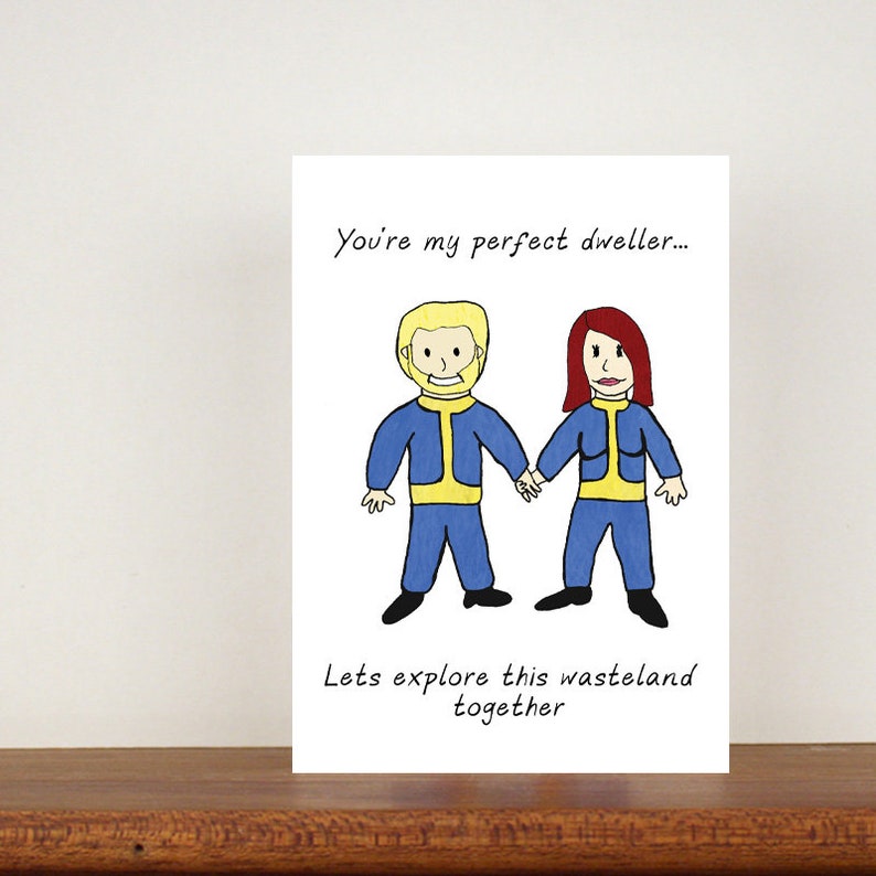You're My Perfect Dweller Card, Anniversary Card, A6 Card, Cute Cards, Love Cards, Valentines Card, Greetings Card, Blank Cards, Love 60 Option 8