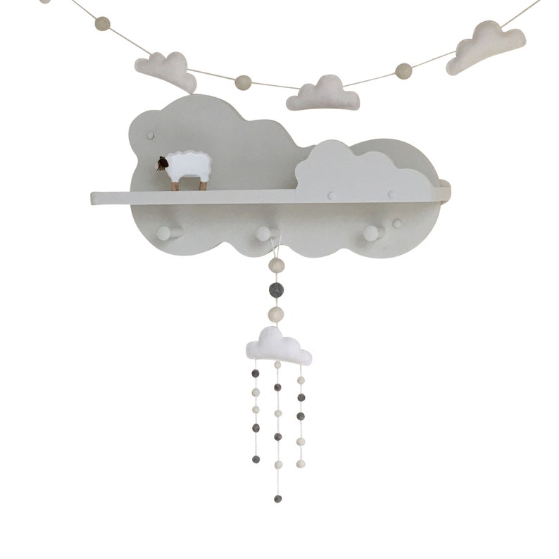Cloud MobileBaby MobileCot MobileNursery DecorWhite and Etsy
