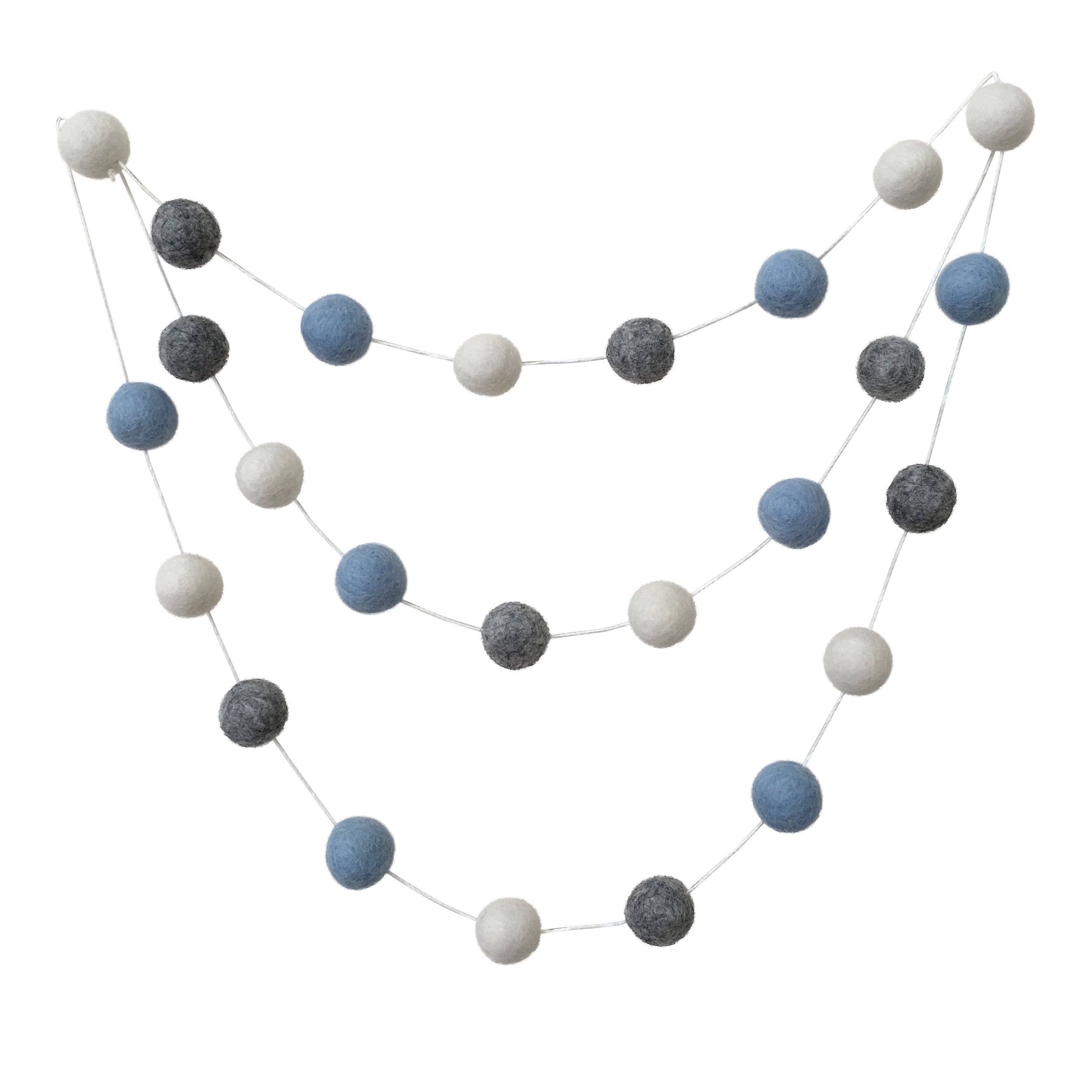 Blue Wall Decor. Baby Boy Nursery Decor. Pom Pom Nursery Etsy