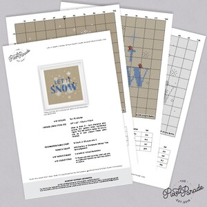 Let It Snow | PDF Cross Stitch Chart - Etsy