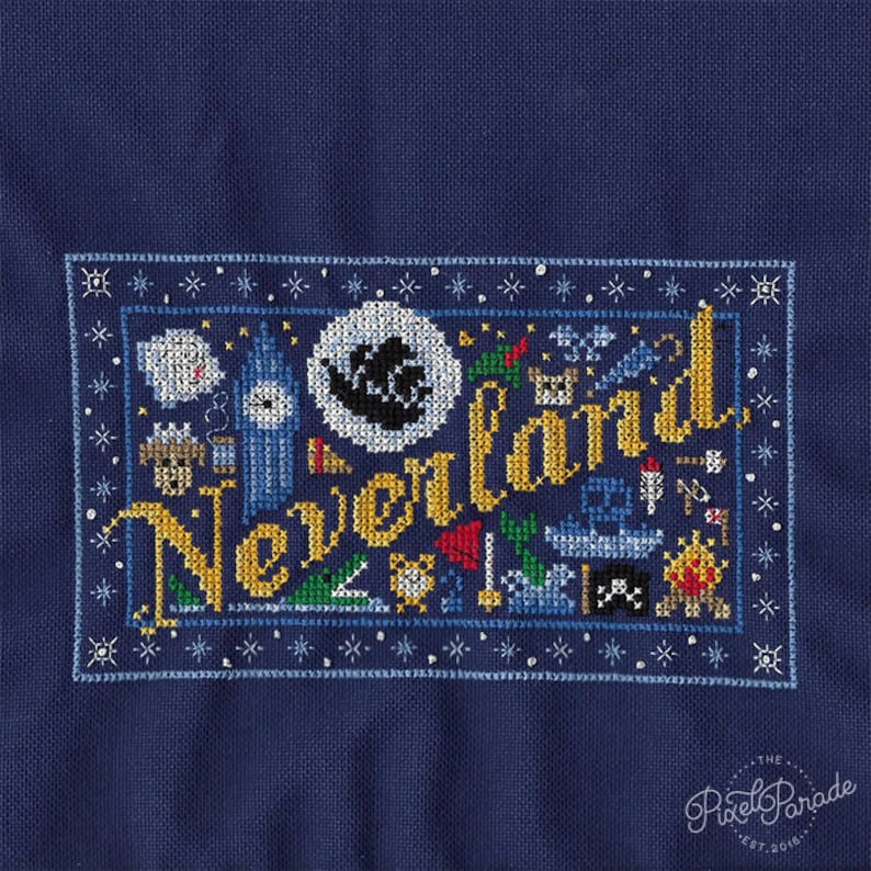 Neverland Mini Sampler PDF Cross Stitch Chart image 3