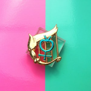 Mercury Senshi Badge Pin