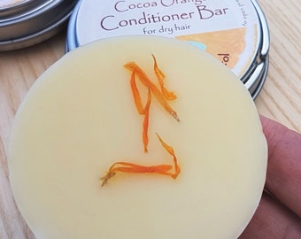 Vegan Hair Conditioner Bar - pH-balanced, palm-free, zero waste, organic, 100% natural, eco