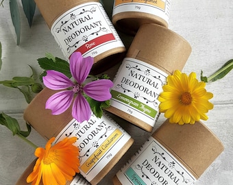 Deodorant Stick ~ 24hr, Aluminium- and Plastic-free, large 70g, Natural & Organic