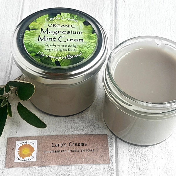 Magnesium Mint Foot Cream - vegan, no-itch, organic, zero-waste