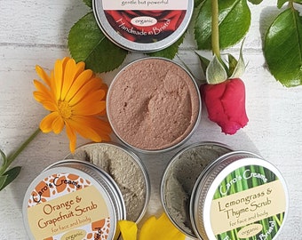 Salt & Clay Exfoliating Scrub - Vegan, handmade, removes dead skin, draws out impurities, natural, organic