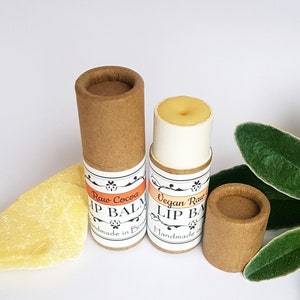 Organic Raw Cocoa Lip Balm, vegan / beeswax, 100% natural, handmade in Bristol, Plastic-Free, Zero Waste