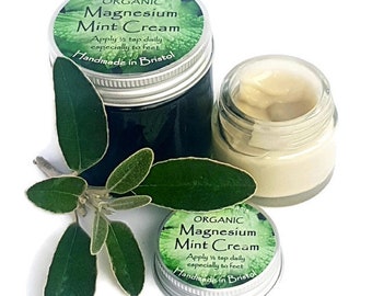 Magnesium Mint Foot Cream - vegan, no-itch, organic, zero-waste