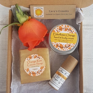Small Orange Gift Set ~ Organic, 100% Natural, Zero waste, Plastic free
