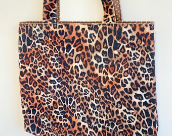 Leopard print velvet tote bag, Large velvet shopping bag with cotton lining, stunning leopard print accessory, holiday tote, animal print
