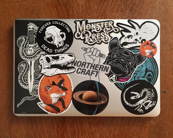 Long Neck Tyrannosaurus Rex Dinosaur Vinyl Stickers pterodactyl triceratops 3\u201d TEA REX