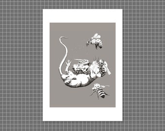 Small Death | A4 high-quality illustration art print onto 300gsm white stock, by Vector That Fox