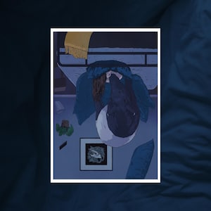 Tapirs Eat Bad Dreams illustration | A3 high-quality art print onto 300gsm white stock, by Vector That Fox