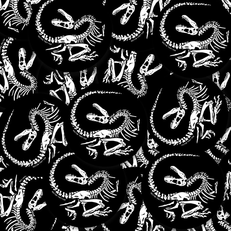 Dinosaur Vinyl Stickers 3pack Trex Triceratops Dino Etsy