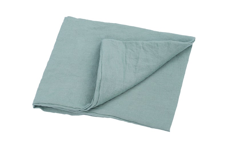 Blue Pillowcase Linen Pillowcase Farmhouse Bedding Linen Etsy