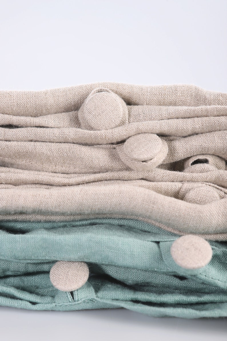 Blue Pillowcase Linen Pillowcase Farmhouse Bedding Linen Etsy