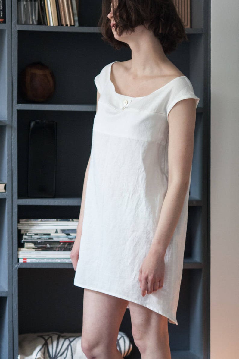 Linen Nightgown, Linen Chemise, Linen Nightdress, Linen Sleepwear