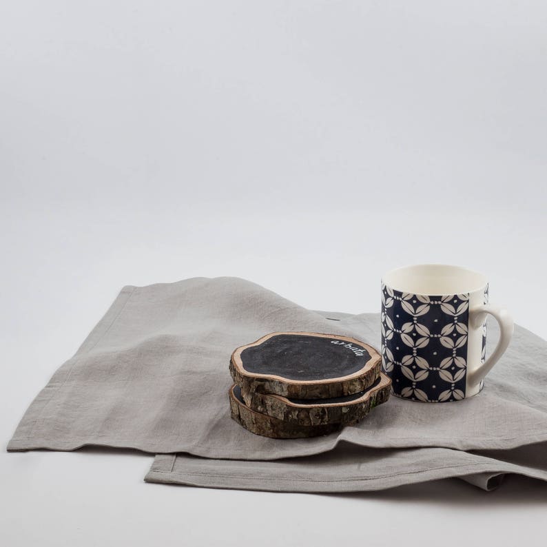 Linen Placemats Square Placemats Linen Table Decor Green Etsy