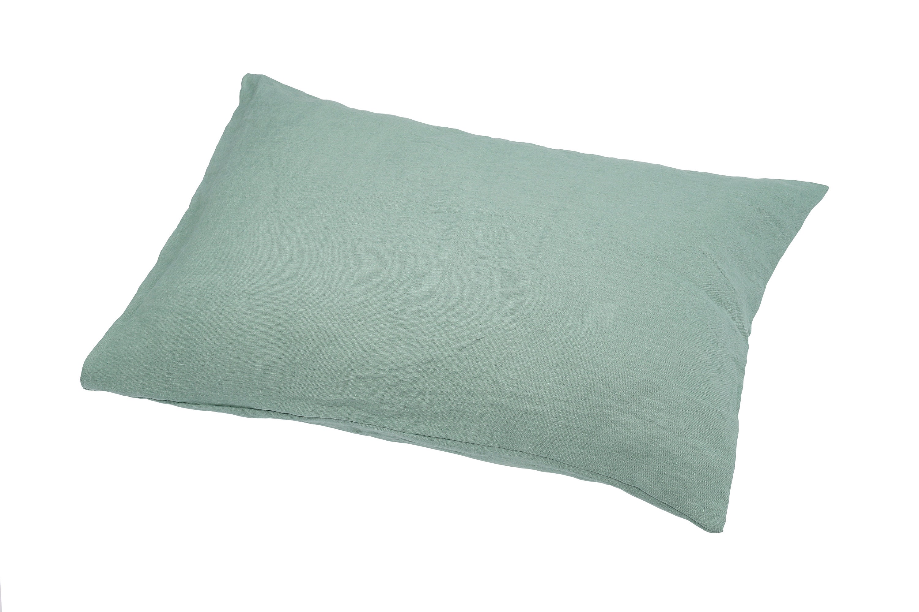 Blue Pillowcase Linen Pillowcase Farmhouse Bedding Linen Etsy