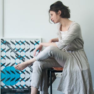 Linen Robe, Linen Clothing, Summer Dress Robe, Natural Clothing, Linen Bathrobe, Linen Pajama Robe, Linen Kimono, Wrap Cardigan, Home Wear