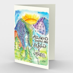 Wild & Free Greeting Card