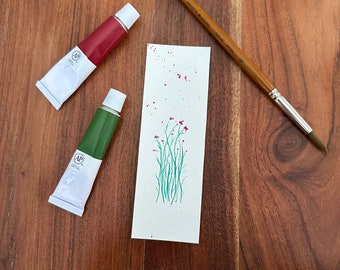 Watercolour hand made Bookmark