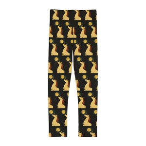 Whimsical Kids Leggings, Fun Leggings for Girls, Playful Pajama Pants, Easter Gifts, Cute Girls&#39; Activewear