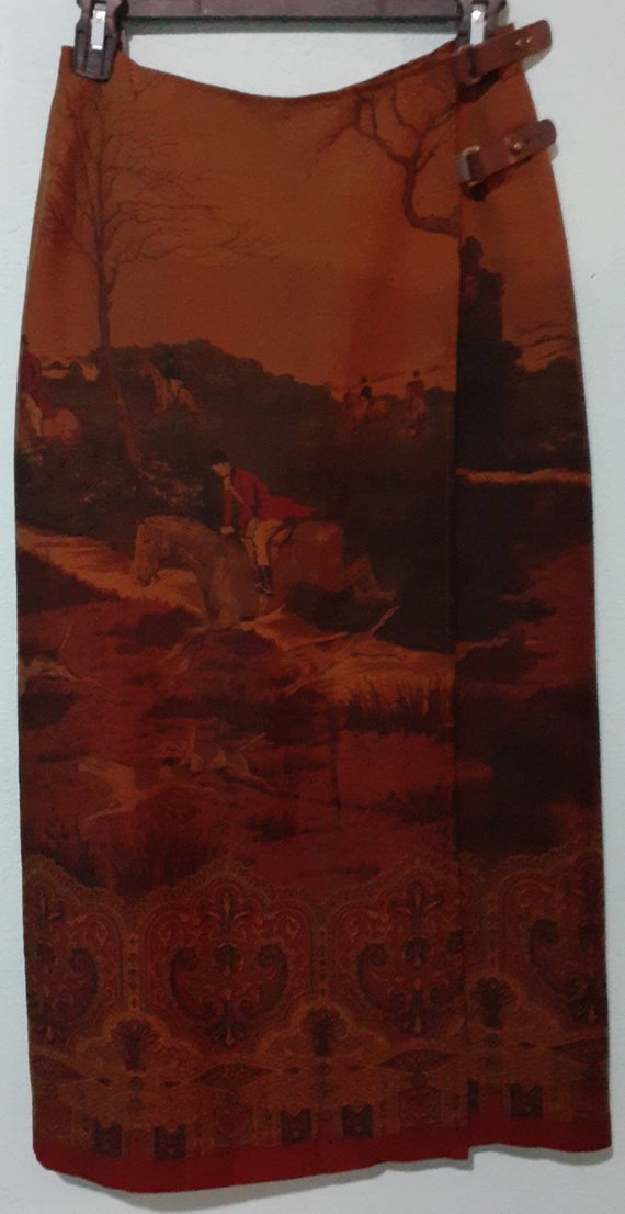 Vintage Ralph Lauren Wrap Pencil Skirt 6P