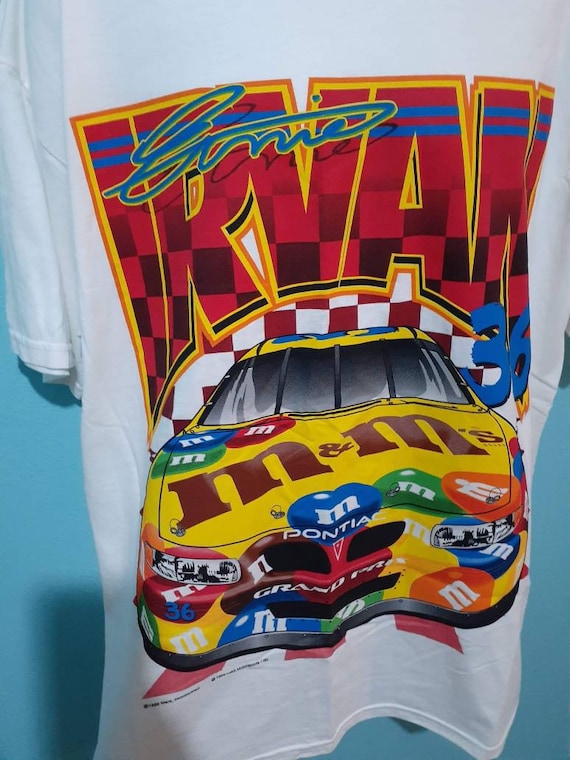 Vintage 90s Ernie Irvan M&M Nascar Rasing T Shirt