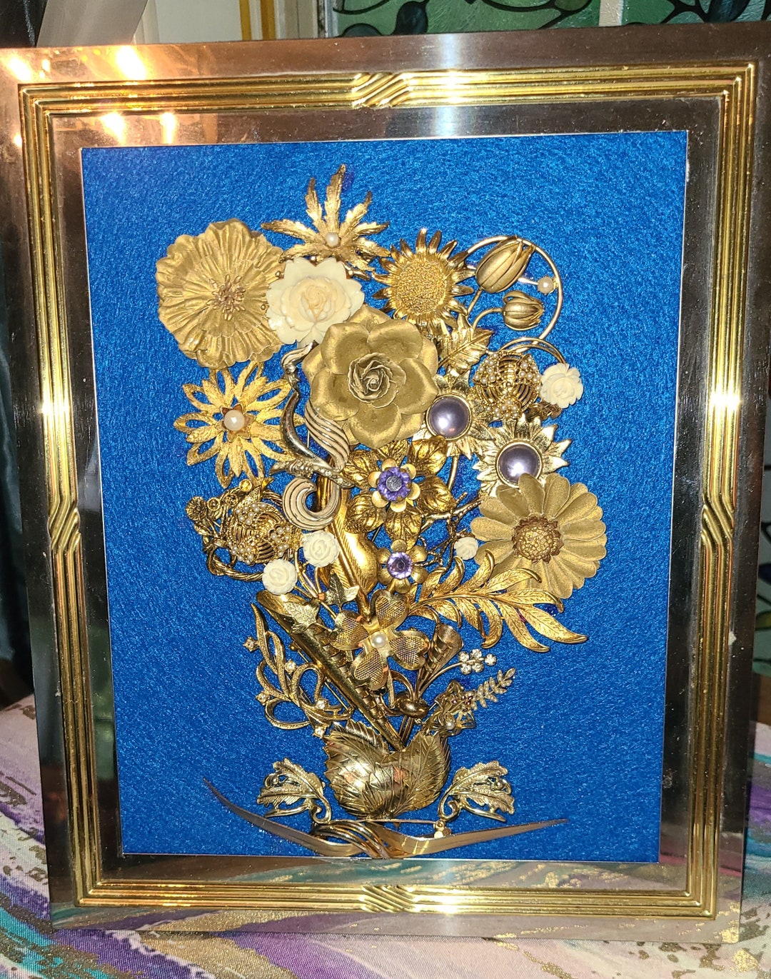 Handmade Framed Jewelry Art Etsy