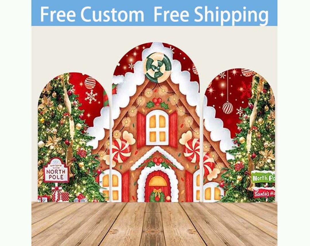 Free Custom Design Gingerbread House Candy Land Merry Etsy