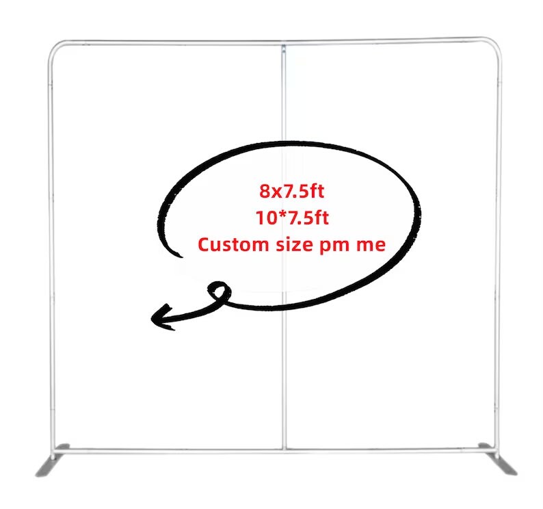 Pillowcase Tension Cover Photo Booth Backdrop Stand Birthday Party Decoration, Wedding, Baby