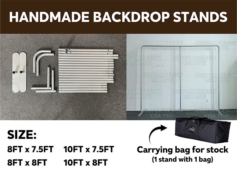 Black and Gold Geometric Photo Booth Pillowcase Backdrop Stand Birthday Party Decoration