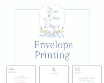 Umschlagdruck-Zusatz | Koordinierendes Umschlag-Design | Drucken Sie vorne, hinten oder beides | Individuell bedruckte Umschläge oder digitale Umschlagdatei