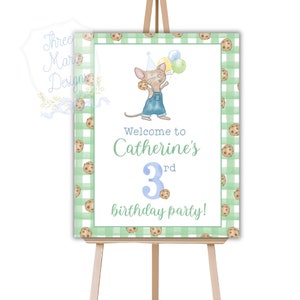 Mouse Cookie Welcome Sign, Book Theme Birthday Welcome Signage, Cookie Mouse Theme, Literary Birthday, If You Give a Mouse, Moose Theme