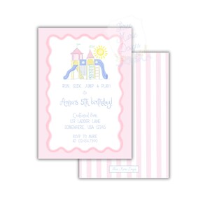 Playground Birthday Party Invite | Playground Party Invitation | Self-Editable | Playground Invitation | Run, Jump, Slide and Play Invite image 4