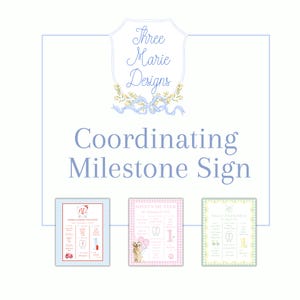 Coordinating Milestone Poster | Customized to match your Invite | Birthday Milestone Sign Printable